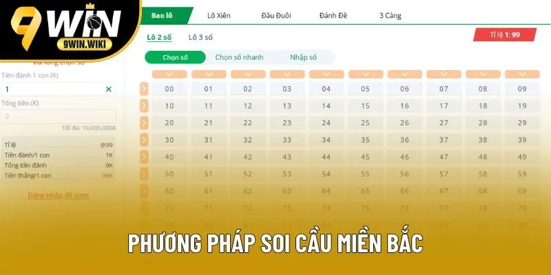 Soi cầu miền Bắc để chọn con số tiềm năng